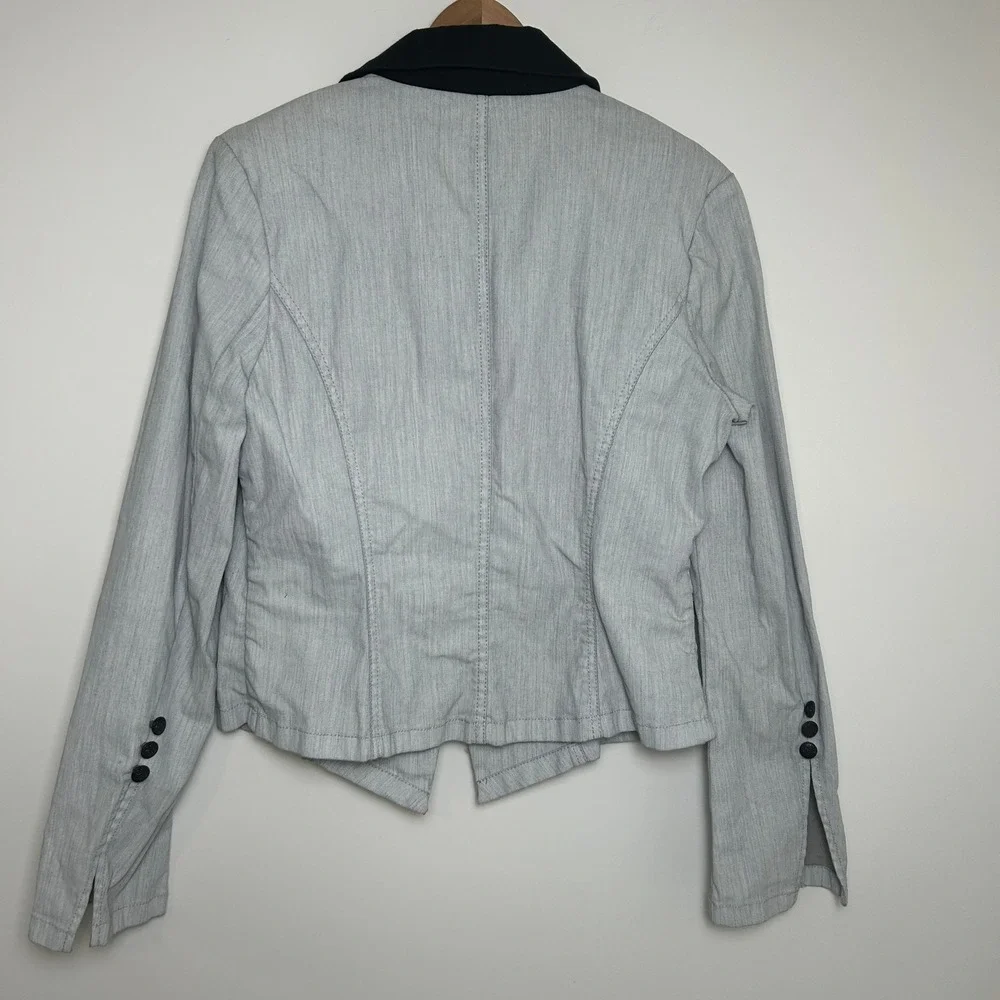 Rock & Republic‎ Womens Blazer Jean Size 14 Single Button - Picture 2 of 7
